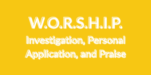 🎬 W.O.R.S.H.I.P. Verse Mapping Challenge...